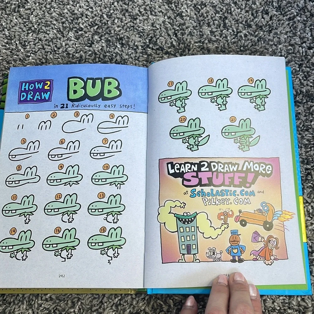 Kids book Dog Man Lord of the Fleas by Dav Pilkey comic book style scholastic